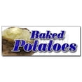 thumbnail image 1 of 12" BAKED POTATOES DECAL sticker stand concession new, 1 of 1