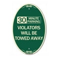 thumbnail image 1 of SignMission Designer Oval Series Sign - Employee Recognition Parking | Green & Tan 12" X 18" Heavy-Gauge Aluminum Architectural Sign | Commercial Grade | Made in the USA, 1 of 4