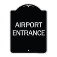 thumbnail image 1 of SignMission Designer Series Sign - Airport Entrance | Black & Silver 18" x 24" Heavy-Gauge Aluminum Architectural Sign | Protect Your Business & Municipality | Made in the USA, 1 of 4