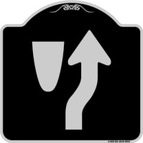 SignMission Designer Series Sign - Beware Of Curb Graphic | Black & Silver 18" X 18" Heavy-Gauge Aluminum Architectural Sign | Protect Your Business & Municipality | Made in the USA