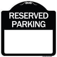 thumbnail image 1 of SignMission Designer Series Sign - Blank Reserved Parking | Black & White 18" X 18" Heavy-Gauge Aluminum Architectural Sign | Protect Your Business & Municipality | Made in the USA, 1 of 4