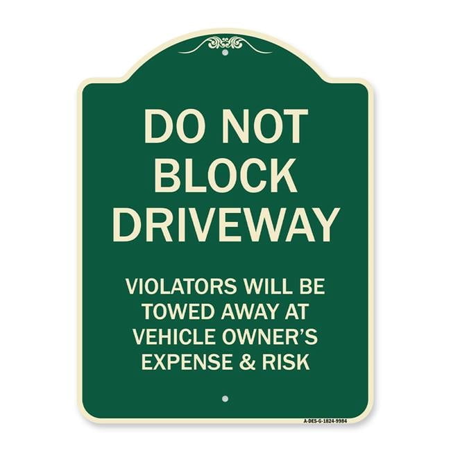 SignMission A-DES-G-1824-9984 18 x 24 in. Designer Series Sign - Do Not ...