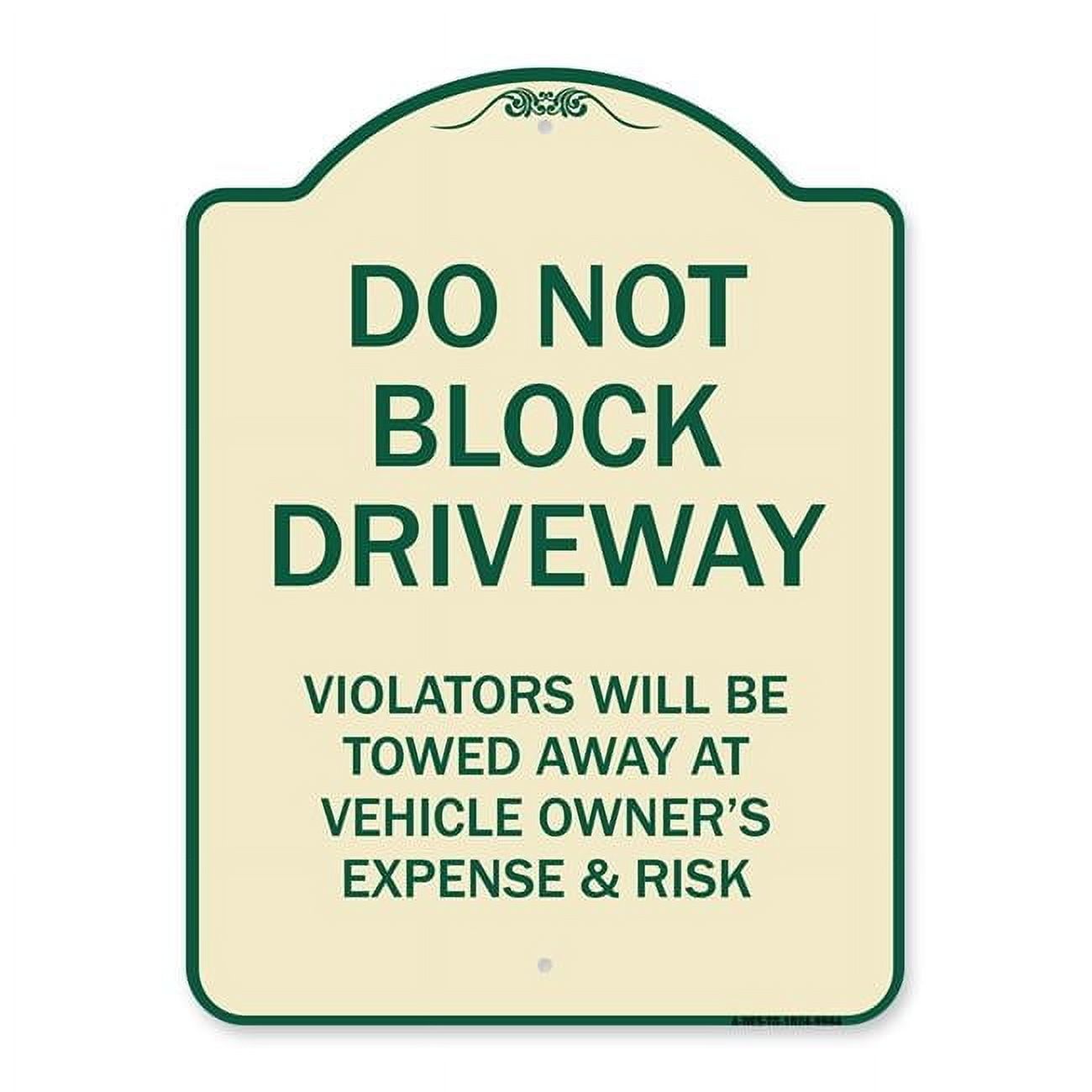 SignMission A-DES-TG-1824-9984 18 x 24 in. Designer Series Sign - Do ...