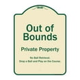 thumbnail image 1 of SignMission Designer Series Sign - Out Of Bounds | Tan & Green 18" x 24" Heavy-Gauge Aluminum Architectural Sign | Protect Your Business & Municipality | Made in the USA, 1 of 4