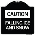 thumbnail image 1 of SignMission Designer Series Sign - Caution - Falling Ice and Snow | Black & White 18" X 18" Heavy-Gauge Aluminum Architectural Sign | Protect Your Business & Municipality | Made in the, 1 of 4