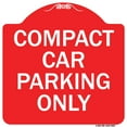 thumbnail image 1 of SignMission Designer Series Sign - Compact Car Parking Only | Red & White 18" X 18" Heavy-Gauge Aluminum Architectural Sign | Protect Your Business & Municipality | Made in the USA, 1 of 4