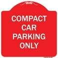 thumbnail image 1 of SignMission Designer Series Sign - Compact Car Parking Only | Red & White 18" X 18" Heavy-Gauge Aluminum Architectural Sign | Protect Your Business & Municipality | Made in the USA, 1 of 4