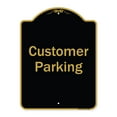 thumbnail image 1 of SignMission Designer Series Sign - Customer Parking 2 | Black & Gold 18" x 24" Heavy-Gauge Aluminum Architectural Sign | Protect Your Business & Municipality | Made in the USA, 1 of 4