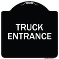 thumbnail image 1 of SignMission Designer Series Sign - Driveway Sign Truck Entrance | Black & White 18" X 18" Heavy-Gauge Aluminum Architectural Sign | Protect Your Business & Municipality | Made in the, 1 of 4