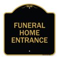 thumbnail image 1 of SignMission Designer Series Sign - Entrance Sign Funeral Home Entrance | Black & Gold 18" X 18" Heavy-Gauge Aluminum Architectural Sign | Protect Your Business & Municipality | Made in, 1 of 4
