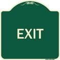 thumbnail image 1 of SignMission Designer Series Sign - Exit 1 | Green & Tan 18" X 18" Heavy-Gauge Aluminum Architectural Sign | Protect Your Business & Municipality | Made in the USA, 1 of 4
