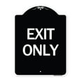 thumbnail image 1 of SignMission Designer Series Sign - Exit Only | Black & White 18" x 24" Heavy-Gauge Aluminum Architectural Sign | Protect Your Business & Municipality | Made in the USA, 1 of 4