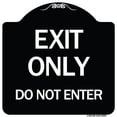 thumbnail image 1 of SignMission Designer Series Sign - Exit Only Do Not Enter | Black & White 18" X 18" Heavy-Gauge Aluminum Architectural Sign | Protect Your Business & Municipality | Made in the USA, 1 of 4