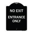 thumbnail image 1 of SignMission Designer Series Sign - No Exit Entrance Only | Black & White 18" x 24" Heavy-Gauge Aluminum Architectural Sign | Protect Your Business & Municipality | Made in the USA, 1 of 4