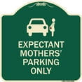 thumbnail image 1 of SignMission Designer Series Sign - Expectant Mothers' Parking Only (With Graphic) | Green & Tan 18" X 18" Heavy-Gauge Aluminum Architectural Sign | Made in the USA, 1 of 4