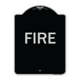 thumbnail image 1 of SignMission Designer Series Sign - Fire | Black & Silver 18" x 24" Heavy-Gauge Aluminum Architectural Sign | Protect Your Business & Municipality | Made in the USA, 1 of 4