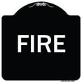 thumbnail image 1 of SignMission Designer Series Sign - Fire | Black & White 18" X 18" Heavy-Gauge Aluminum Architectural Sign | Protect Your Business & Municipality | Made in the USA, 1 of 4