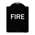 thumbnail image 1 of SignMission Designer Series Sign - Fire | Black & White 18" x 24" Heavy-Gauge Aluminum Architectural Sign | Protect Your Business & Municipality | Made in the USA, 1 of 4