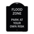 thumbnail image 1 of SignMission Designer Series Sign - Flood Zone | Black & Silver 18" x 24" Heavy-Gauge Aluminum Architectural Sign | Protect Your Business & Municipality | Made in the USA, 1 of 4