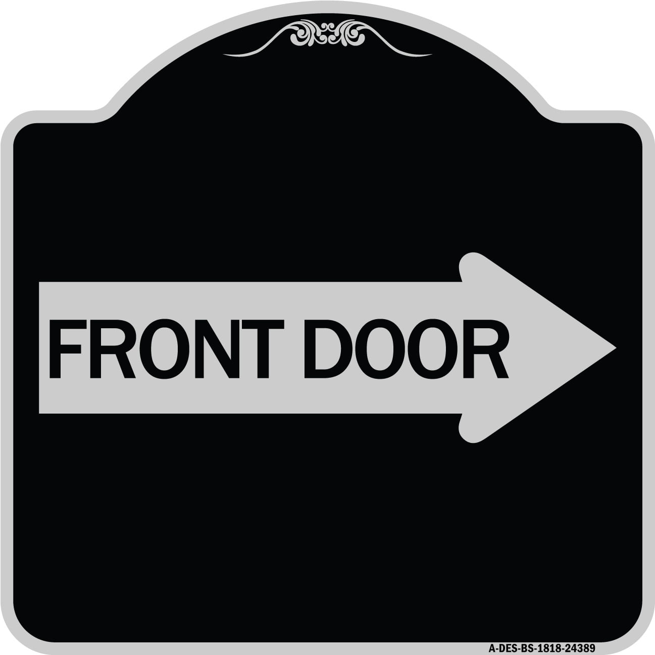 signmission-designer-series-sign-front-door-with-right-arrow