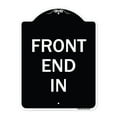 thumbnail image 1 of SignMission Designer Series Sign - Front End In | Black & White 18" x 24" Heavy-Gauge Aluminum Architectural Sign | Protect Your Business & Municipality | Made in the USA, 1 of 4