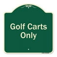 thumbnail image 1 of SignMission A-DES-G-1818-9838 Designer Series Sign - Golf Carts Only, 1 of 4