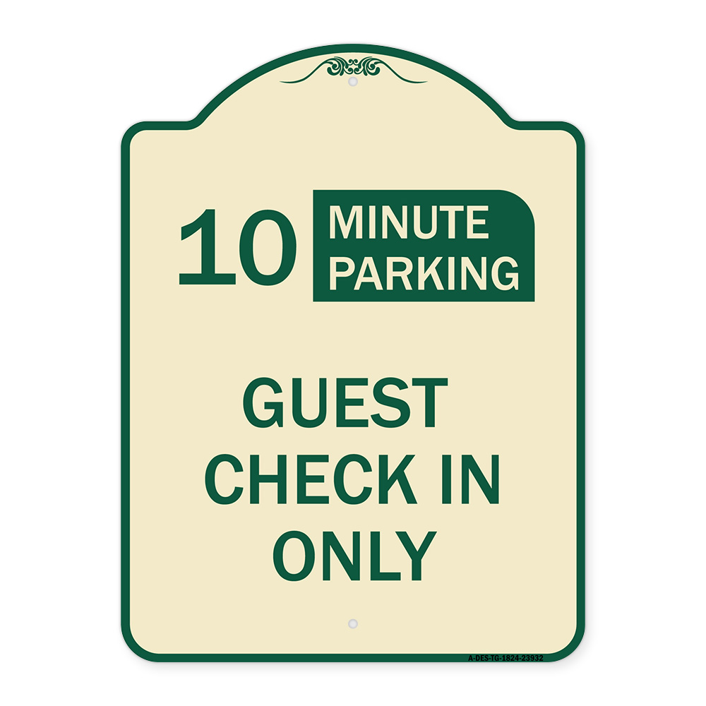 SignMission Designer Series Sign - Guest Check in Only (Choose Your ...