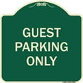 thumbnail image 1 of SignMission Designer Series Sign - Guest Parking Only | Green & Tan 18" X 18" Heavy-Gauge Aluminum Architectural Sign | Protect Your Business & Municipality | Made in the USA, 1 of 4