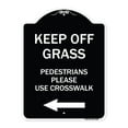 thumbnail image 1 of SignMission Designer Series Sign - Lawn Boss Sign Stake Kit | Black & White 18" x 24" Heavy-Gauge Aluminum Architectural Sign | Protect Your Business & Municipality | Made in the USA, 1 of 4