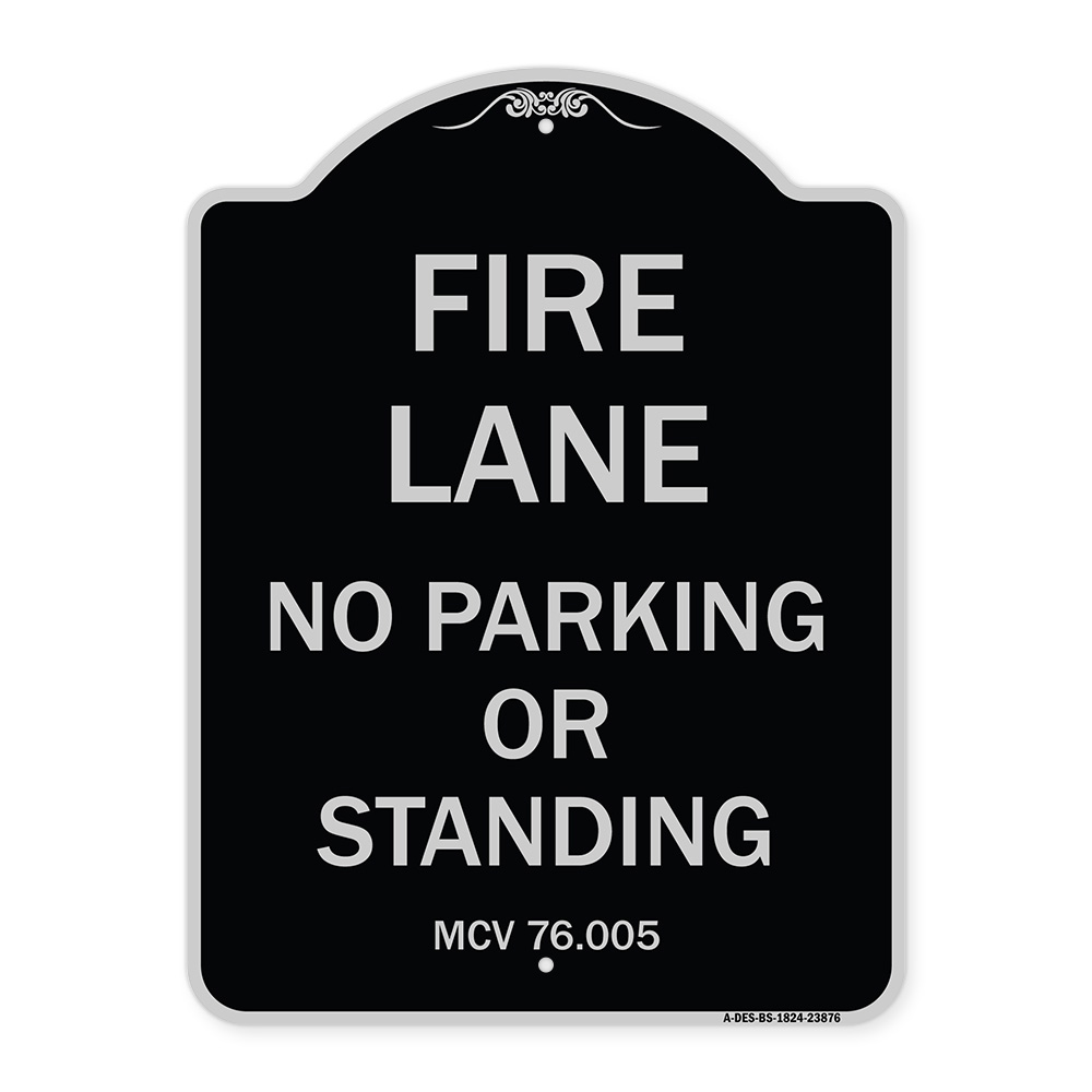 SignMission Designer Series Sign - Michigan Fire Lane No Parking or ...