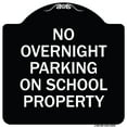 thumbnail image 1 of SignMission Designer Series Sign - No Overnight Parking on School Property | Black & White 18" X 18" Heavy-Gauge Aluminum Architectural Sign | Protect Your Business & Municipality |, 1 of 4