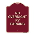 thumbnail image 1 of SignMission Designer Series Sign - No Overnight RV Parking | Burgundy 18" x 24" Heavy-Gauge Aluminum Architectural Sign | Protect Your Business & Municipality | Made in the USA, 1 of 4