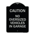 thumbnail image 1 of SignMission Designer Series Sign - No Oversized Vehicles in Garage | Black & Silver 18" x 24" Heavy-Gauge Aluminum Architectural Sign | Protect Your Business & Municipality | Made in, 1 of 4