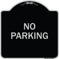 thumbnail image 1 of SignMission Designer Series Sign - No Parking 2 | Black & Silver 18" X 18" Heavy-Gauge Aluminum Architectural Sign | Protect Your Business & Municipality | Made in the USA, 1 of 4
