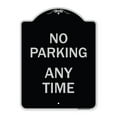 thumbnail image 1 of SignMission Designer Series Sign - No Parking Anytime | Black & Silver 18" x 24" Heavy-Gauge Aluminum Architectural Sign | Protect Your Business & Municipality | Made in the USA, 1 of 4