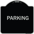 thumbnail image 1 of SignMission Designer Series Sign - Parking | Black & Silver 18" X 18" Heavy-Gauge Aluminum Architectural Sign | Protect Your Business & Municipality | Made in the USA, 1 of 4