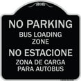 thumbnail image 1 of SignMission Designer Series Sign - No Parking Bus Loading Zone No Entacionamiento Bus De Carga Zona | Black & Silver 18" X 18" Heavy-Gauge Aluminum Architectural Sign | Made in the USA, 1 of 4