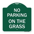 thumbnail image 1 of SignMission Designer Series Sign - No Parking on the Grass | Green & White 18" X 18" Heavy-Gauge Aluminum Architectural Sign | Protect Your Business & Municipality | Made in the USA, 1 of 4