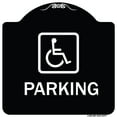 thumbnail image 1 of SignMission Designer Series Sign - Parking (Handicapped Symbol) | Black & White 18" X 18" Heavy-Gauge Aluminum Architectural Sign | Protect Your Business & Municipality | Made in the, 1 of 4