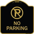 thumbnail image 1 of SignMission Designer Series Sign - No Parking Large | Black & Gold 18" X 18" Heavy-Gauge Aluminum Architectural Sign | Protect Your Business & Municipality | Made in the USA, 1 of 4