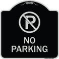 thumbnail image 1 of SignMission Designer Series Sign - No Parking Large | Black & Silver 18" X 18" Heavy-Gauge Aluminum Architectural Sign | Protect Your Business & Municipality | Made in the USA, 1 of 4