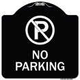 thumbnail image 1 of SignMission Designer Series Sign - No Parking Large | Black & White 18" X 18" Heavy-Gauge Aluminum Architectural Sign | Protect Your Business & Municipality | Made in the USA, 1 of 4