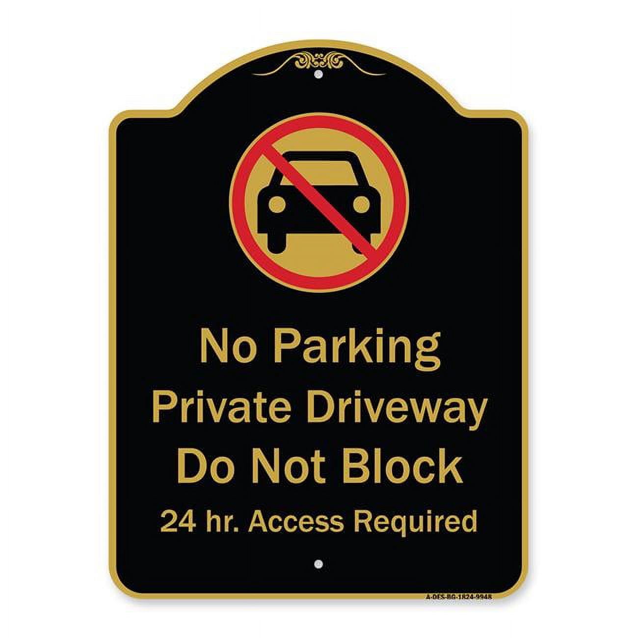 SignMission A-DES-BG-1824-9948 18 x 24 in. Designer Series Sign - No ...