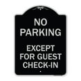 thumbnail image 1 of SignMission Designer Series Sign - Parking Reserved for Guests Only | Black & Silver 18" x 24" Heavy-Gauge Aluminum Architectural Sign | Protect Your Business & Municipality | Made in, 1 of 4
