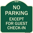 thumbnail image 1 of SignMission Designer Series Sign - Parking Reserved for Guests Only | Green & Tan 18" X 18" Heavy-Gauge Aluminum Architectural Sign | Protect Your Business & Municipality | Made in the, 1 of 4