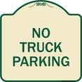 thumbnail image 1 of SignMission Designer Series Sign - No Parking Sign No Truck Parking | Tan & Green 18" X 18" Heavy-Gauge Aluminum Architectural Sign | Protect Your Business & Municipality | Made in the, 1 of 4