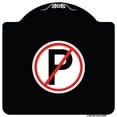 thumbnail image 1 of SignMission Designer Series Sign - No Parking Symbol | Black & White 18" X 18" Heavy-Gauge Aluminum Architectural Sign | Protect Your Business & Municipality | Made in the USA, 1 of 4