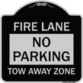 thumbnail image 1 of SignMission Designer Series Sign - No Parking Tow-Away Zone | Black & Silver 18" X 18" Heavy-Gauge Aluminum Architectural Sign | Protect Your Business & Municipality | Made in the USA, 1 of 4