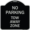 thumbnail image 1 of SignMission Designer Series Sign - No Parking Tow Away Zone | Black & Silver 18" X 18" Heavy-Gauge Aluminum Architectural Sign | Protect Your Business & Municipality | Made in the USA, 1 of 4