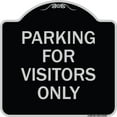 thumbnail image 1 of SignMission Designer Series Sign - Parking for Visitors Only | Black & Silver 18" X 18" Heavy-Gauge Aluminum Architectural Sign | Protect Your Business & Municipality | Made in the USA, 1 of 4